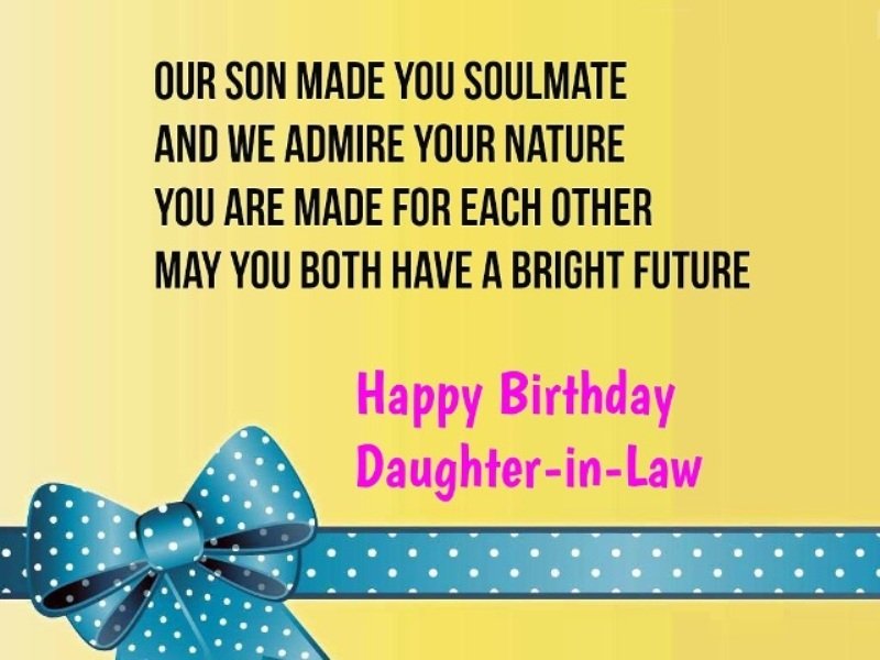 Geburtstagskarte 'Happy Birthday – Tochter-in-Law' – Mit Umschlag